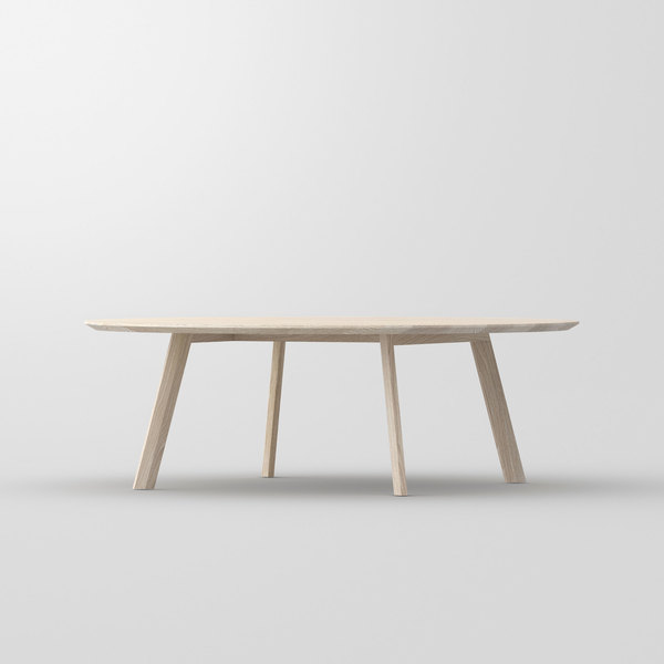 Runder Couchtisch RHOMBI ROUND cam1 Maßgefertigt aus Massivholz von vitamin design