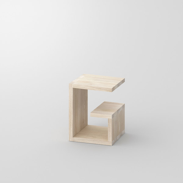 Design Wood Stool MENA G 4 custom made in solid wood by vitamin design