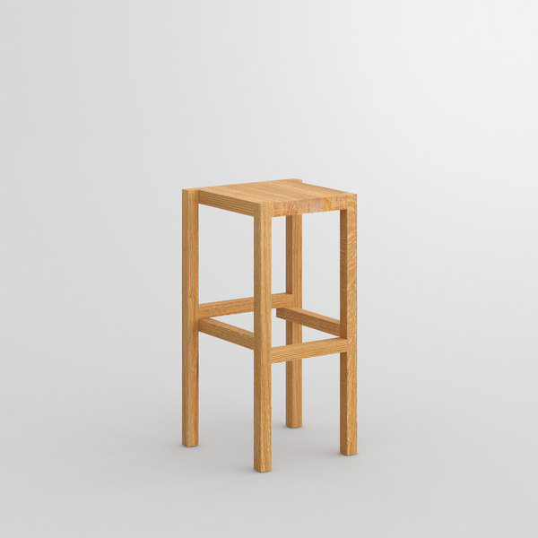 Massivholz Barhocker PALI cam1 Maßgefertigt aus Massivholz von vitamin design