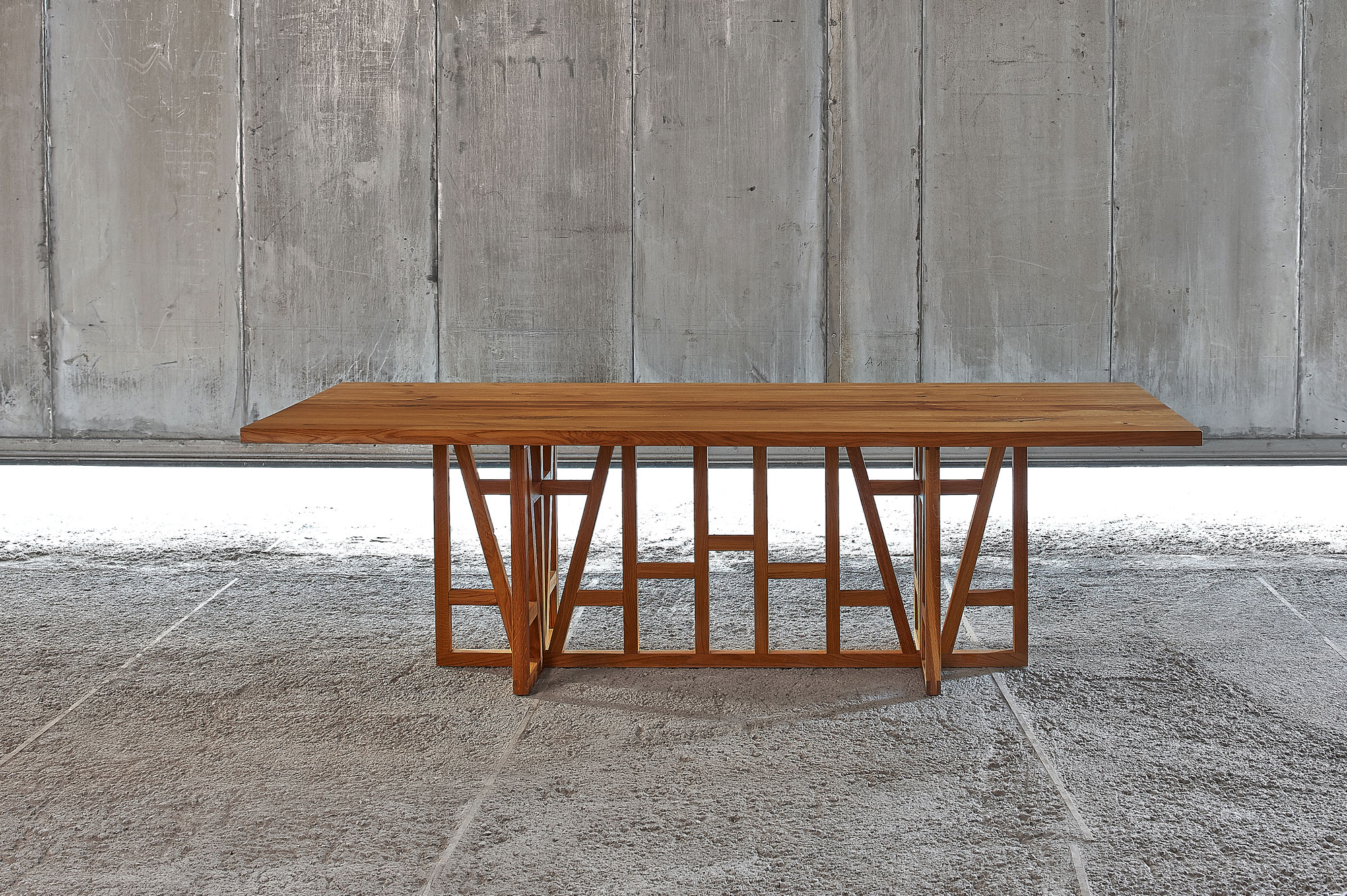 Designer Massivholz Esstisch FACHWERK 0537a Maßgefertigt aus Massivholz von vitamin design