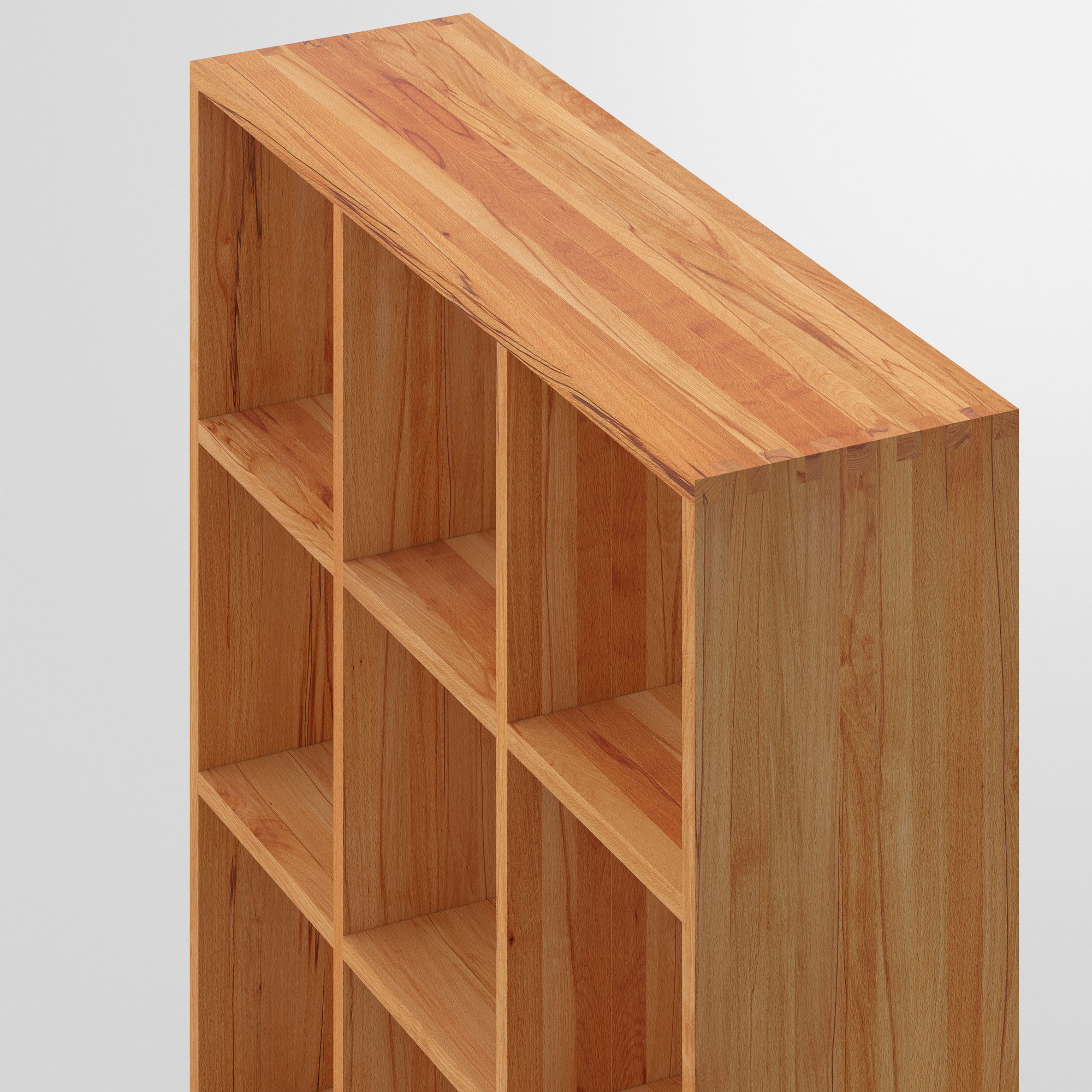 Designer Holzregal PISA G cam2 Maßgefertigt aus Massivholz von vitamin design